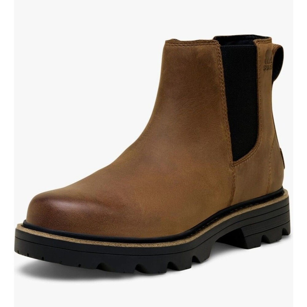 SOREL Women Revel RD Chelsea Ankle Boots US 6.5 Brown Leather Waterproof NIB